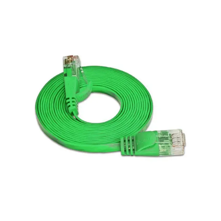 SLIM Câble patch slim RJ-45 - RJ-45, Cat 6, UTP, 10 m, Vert