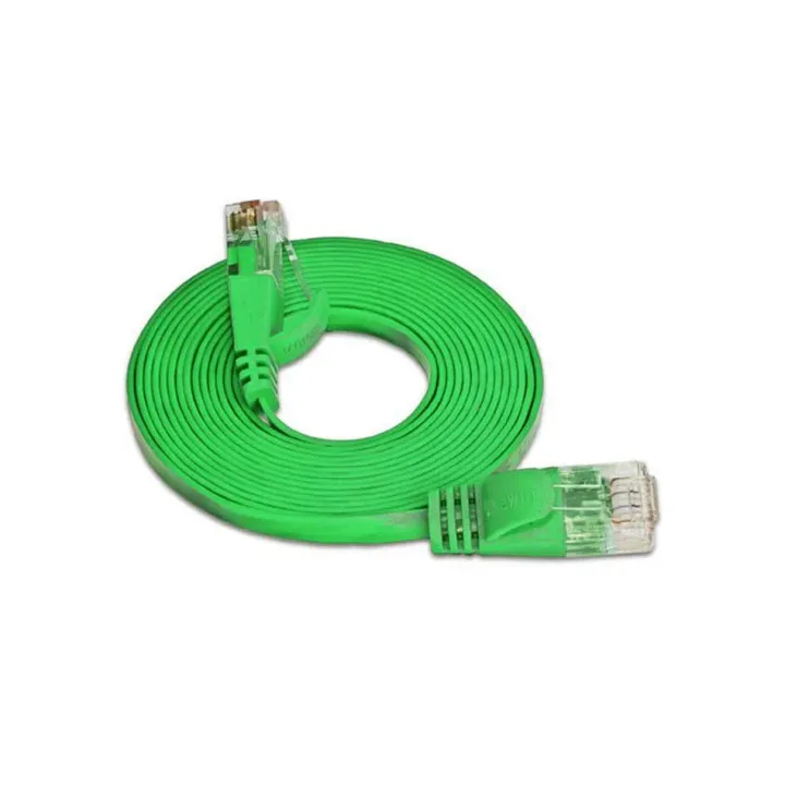 SLIM Câble patch slim RJ-45 - RJ-45, Cat 6, UTP, 15 m, Vert