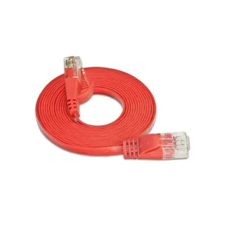 SLIM Câble patch slim RJ-45 - RJ-45, Cat 6, UTP, 0.25 m, Rouge