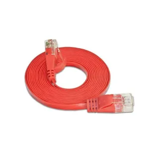 SLIM Câble patch slim RJ-45 - RJ-45, Cat 6, UTP, 1.5 m, Rouge