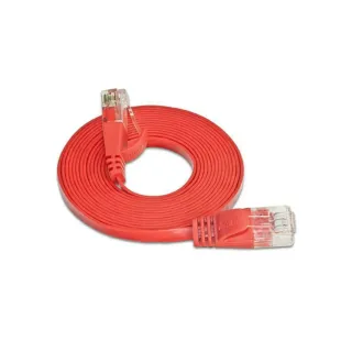 SLIM Câble patch slim RJ-45 - RJ-45, Cat 6, UTP, 3 m, Rouge