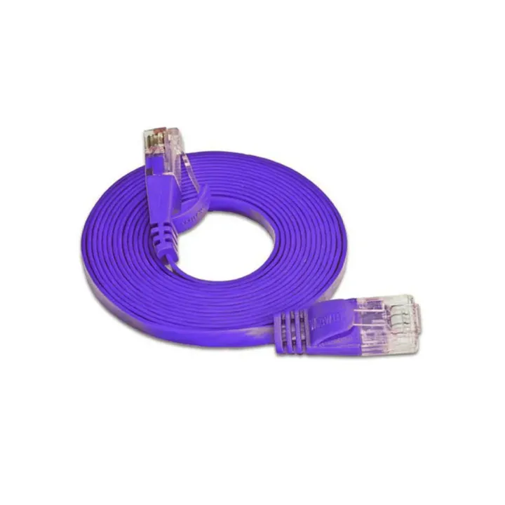 SLIM Câble patch slim RJ-45 - RJ-45, Cat 6, UTP, 1.5 m, Violet