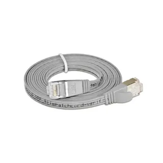 SLIM Câble patch slim RJ-45 - RJ-45, Cat 6, STP, 2 m, Gris