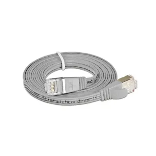 SLIM Câble patch slim RJ-45 - RJ-45, Cat 6, STP, 3 m, Gris