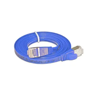 SLIM Câble patch slim RJ-45 - RJ-45, Cat 6, STP, 2 m, Bleu