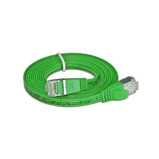 SLIM Câble patch slim RJ-45 - RJ-45, Cat 6, STP, 1.5 m, Vert