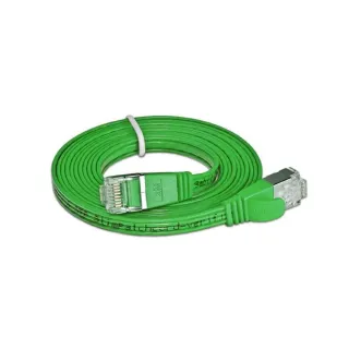 SLIM Câble patch slim RJ-45 - RJ-45, Cat 6, STP, 3 m, Vert