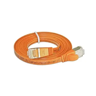 SLIM Câble patch slim RJ-45 - RJ-45, Cat 6, STP, 1 m, Orange