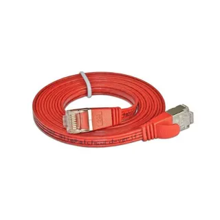 SLIM Câble patch slim RJ-45 - RJ-45, Cat 6, STP, 0.5 m, Rouge