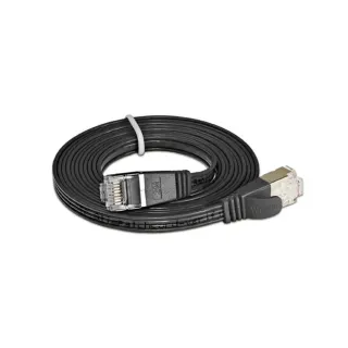 SLIM Câble patch slim RJ-45 - RJ-45, Cat 6, STP, 3 m, Noir