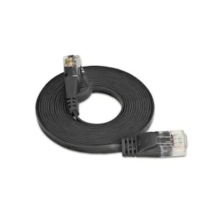 SLIM Câble patch slim RJ-45 - RJ-45, Cat 6, STP, 25 m, Noir