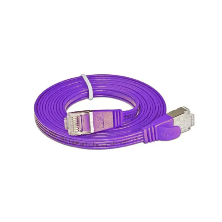 SLIM Câble patch slim RJ-45 - RJ-45, Cat 6, STP, 1.5 m, Violet