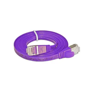 SLIM Câble patch slim RJ-45 - RJ-45, Cat 6, STP, 3 m, Violet