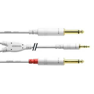 Cordial Câble audio jack 3.5 mm - jack 6.3 mm 1.5 m