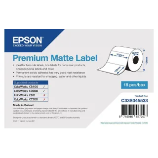 Epson Rouleau à étiquettes Premium 102 x 152 mm