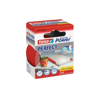 tesa Ruban adhésif extra Power Perfect 38 mm x 2,75 m, rouge