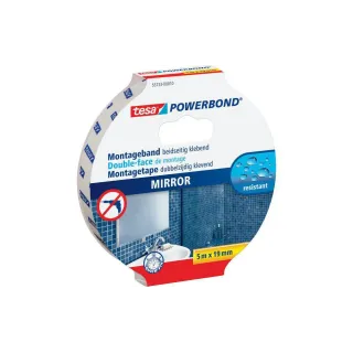 tesa Ruban de montage Powerbond 19 mm x 5 m, Blanc