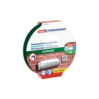 tesa Ruban de montage Powerbond Outdoor 5 m x 19 mm