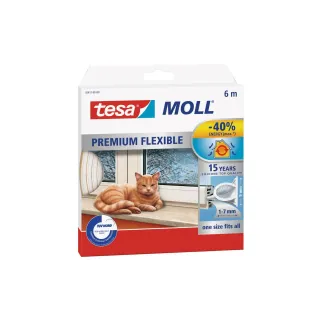 tesa Joint en caoutchouc MOLL Premium Flexible 1 Pièce-s, Blanc