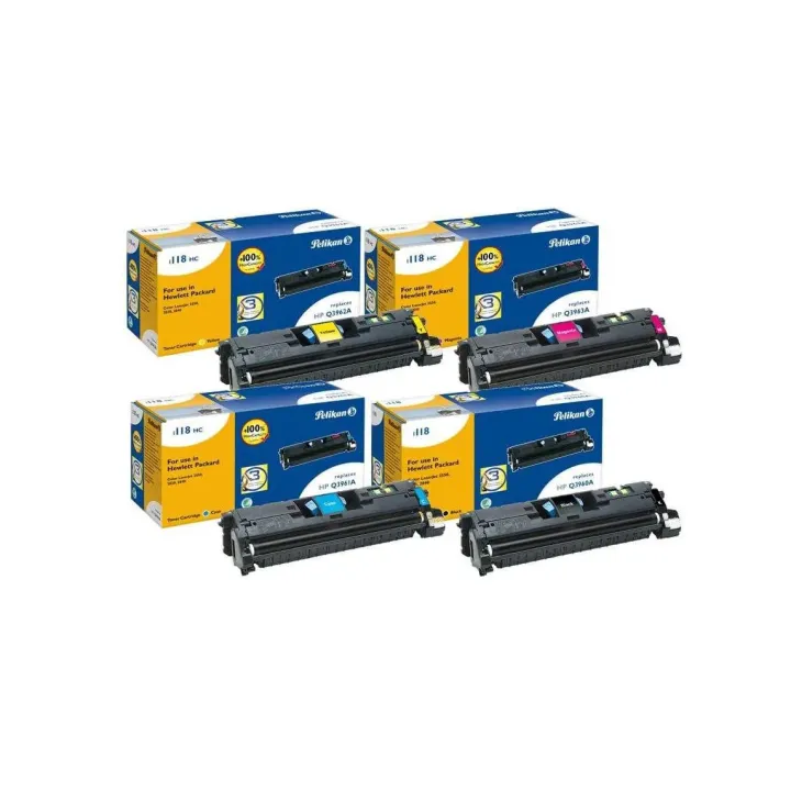 Pelikan Kits de toner HP Nr. 122A (Q3960A-Q3963A) BK, C, M, Y