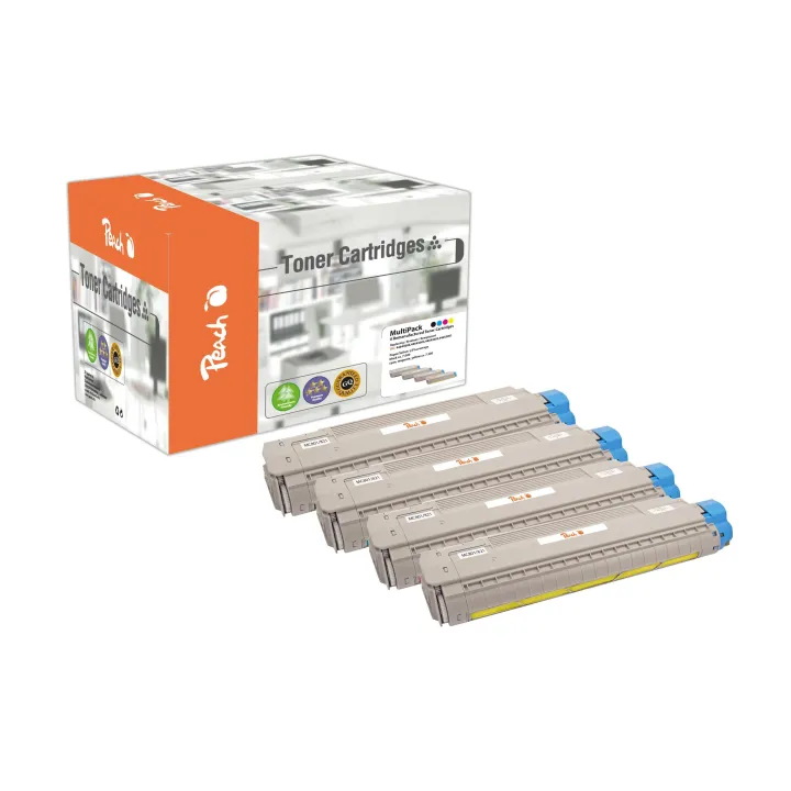 Peach Kits de toner OKI C801 - 821-Series BK, C, M, Y