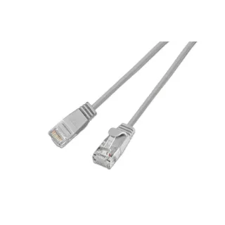 SLIM Câble patch slim RJ-45 - RJ-45, Cat 6, UTP, 2 m, Gris