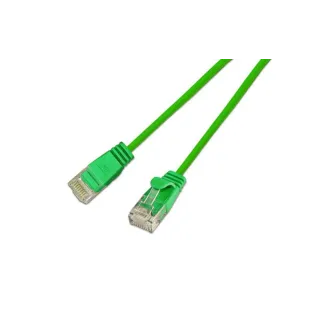 SLIM Câble patch slim RJ-45 - RJ-45, Cat 6, UTP, 1 m, Vert