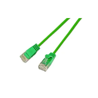 SLIM Câble patch slim RJ-45 - RJ-45, Cat 6, UTP, 10 m, Vert