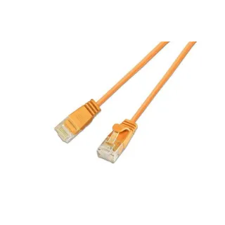 SLIM Câble patch slim RJ-45 - RJ-45, Cat 6, UTP, 1 m, Orange