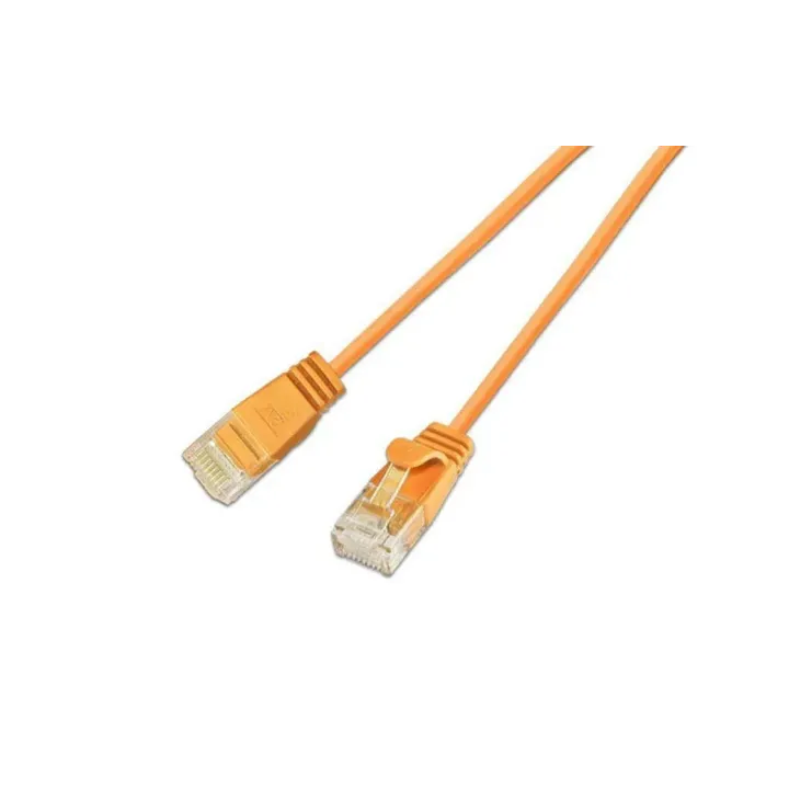 SLIM Câble patch slim RJ-45 - RJ-45, Cat 6, UTP, 2 m, Orange