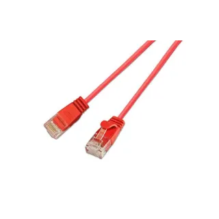 SLIM Câble patch slim RJ-45 - RJ-45, Cat 6, UTP, 0.5 m, Rouge