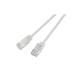 SLIM Câble patch slim RJ-45 - RJ-45, Cat 6, UTP, 2 m, Blanc