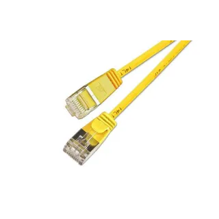 SLIM Câble patch slim RJ-45 - RJ-45, Cat 6, U-FTP, 0.15 m, Jaune