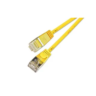 SLIM Câble patch slim RJ-45 - RJ-45, Cat 6, U-FTP, 0.25 m, Jaune