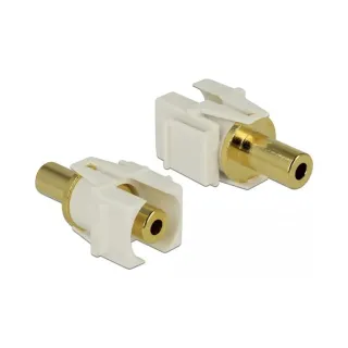 Delock Module Keystone 3Pin jack 3,5 mm, plaqué or