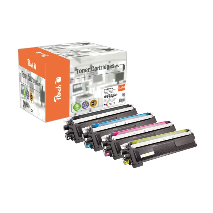 Peach Kits de toner Brother TN-230 noir-Cyan-Magenta-Yellow