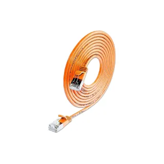 SLIM Câble patch slim RJ-45 - RJ-45, Cat 6, U-FTP, 7.5 m, Orange