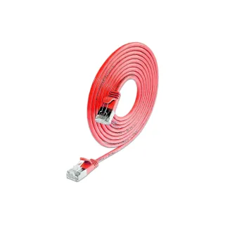 SLIM Câble patch slim RJ-45 - RJ-45, Cat 6, UTP, 7.5 m, Rouge