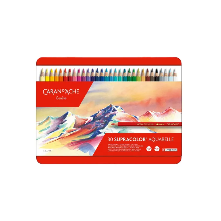 Caran dAche Crayons de couleur Supracolor 30 pièces