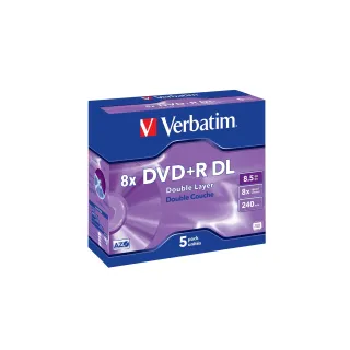 Verbatim DVD+R 8.5 GB, boîte à bijoux (5 Pièce-s)
