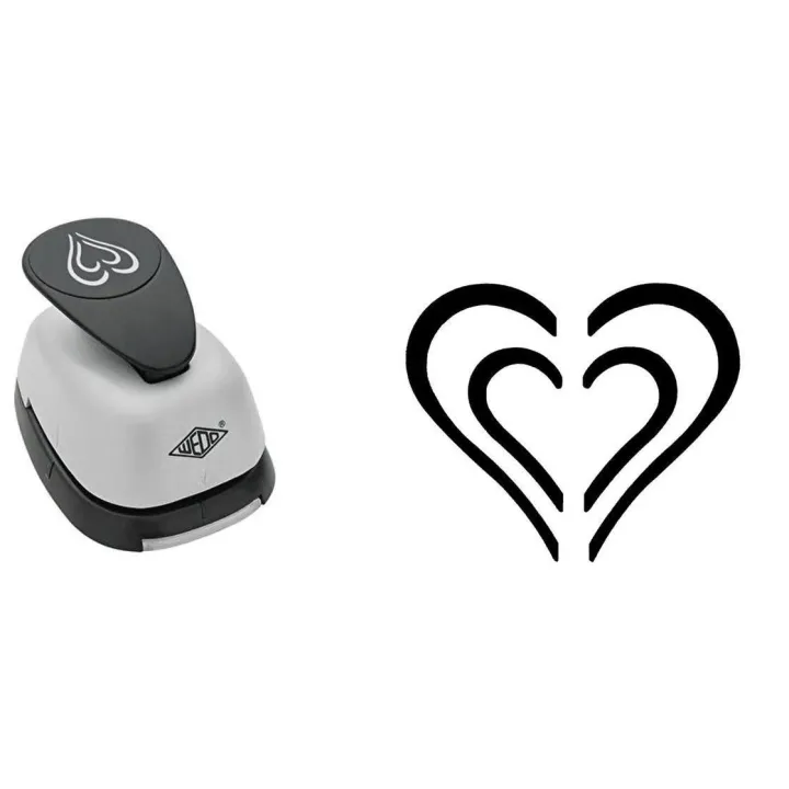 WEDO Perforatrice à motif 3D Coeur, 3.5 cm