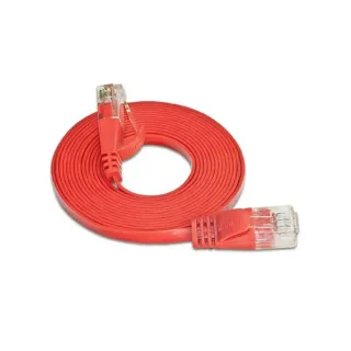 SLIM Câble patch slim RJ-45 - RJ-45, Cat 6, UTP, 0.15 m, Rouge