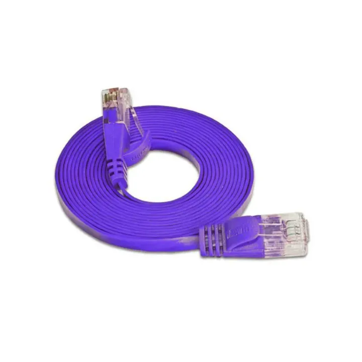 SLIM Câble patch slim RJ-45 - RJ-45, Cat 6, UTP, 0.15 m, Violet