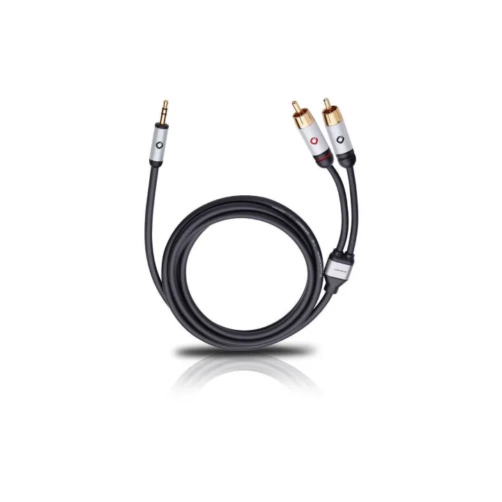 Oehlbach Câble audio jack 3.5 mm - Cinch 1.5 m