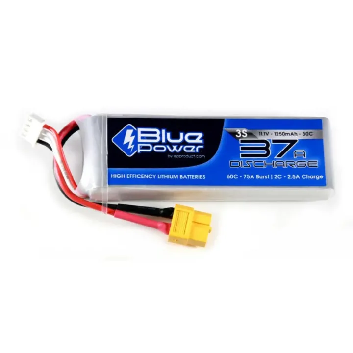 EP Batterie RC LiPo 1250 mAh 11,1 V 30C BluePower