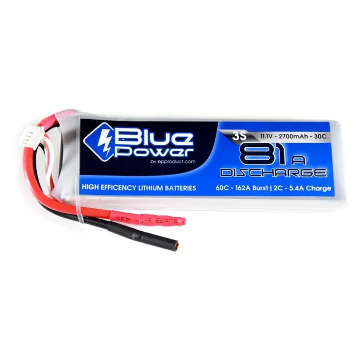 EP Batterie RC LiPo 2700 mAh 11,1 V 30C BluePower