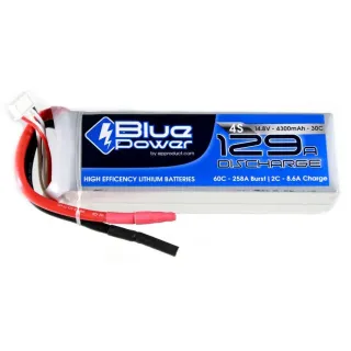 EP Batterie RC LiPo 4300 mAh 14,8 V 30C BluePower