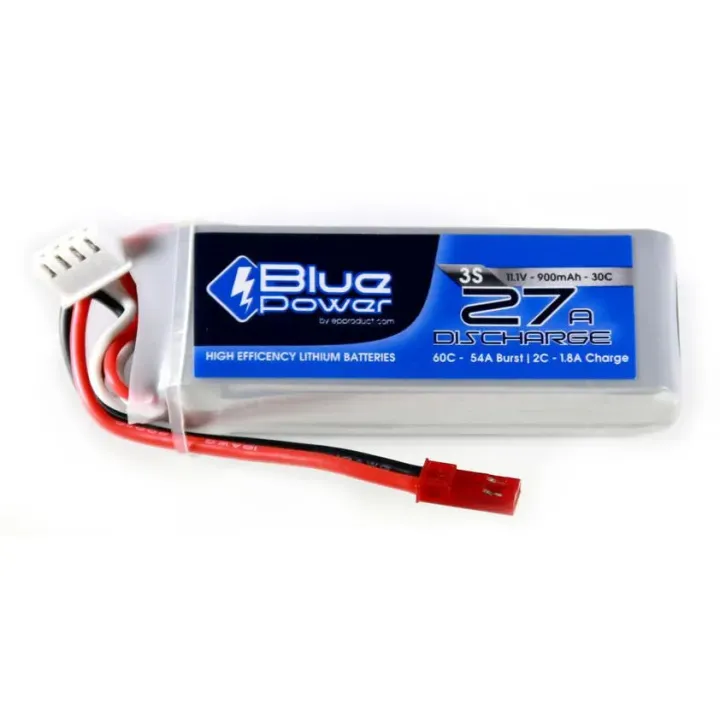 EP Batterie RC LiPo 900 mAh 11,1 V 30C BluePower