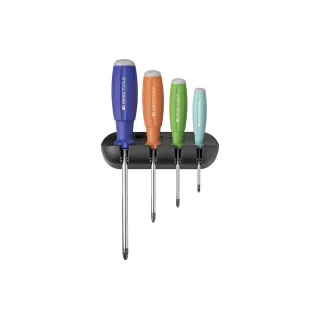 PB Swiss Tools Jeux de tournevis PB 8243 RB PZ en 4 parties