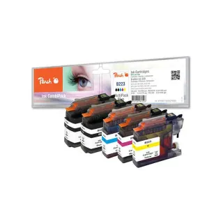 Peach Kits d’encre Brother LC-223 Multipack Plus C, M, Y, 2x BK